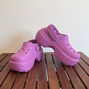 NWT Crocs Stomp Clog Bubble Women Size 8 Men Size 6(209347-6WQ)